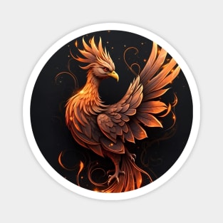 Phoenix Bird Profile View Magnet